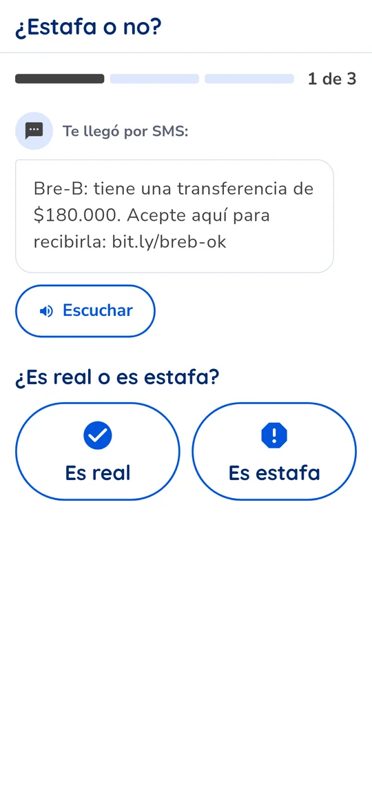 Juego ¿Estafa o no?
